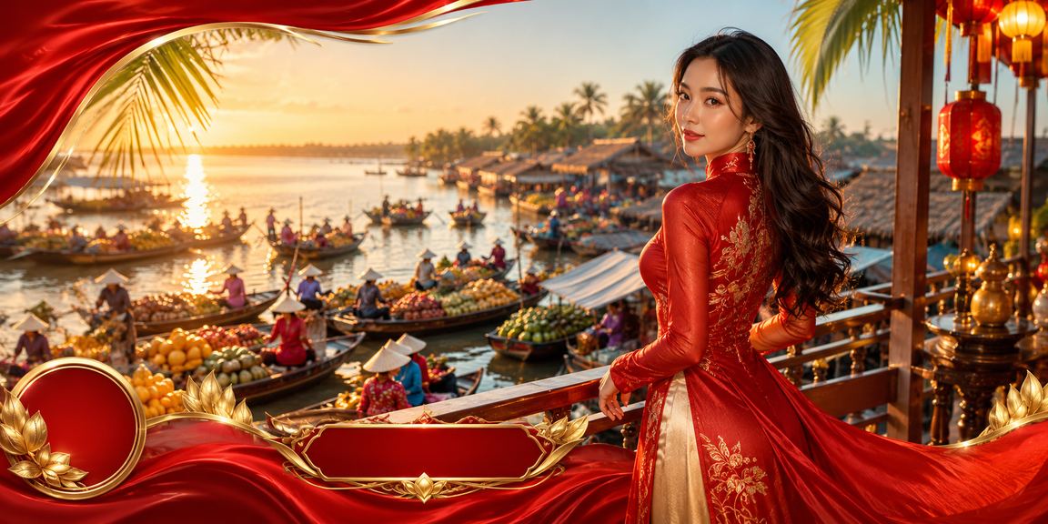 Người dùng miền Tây sử dụng điện thoại trên bờ sông Mekong để truy cập nền tảng giải trí